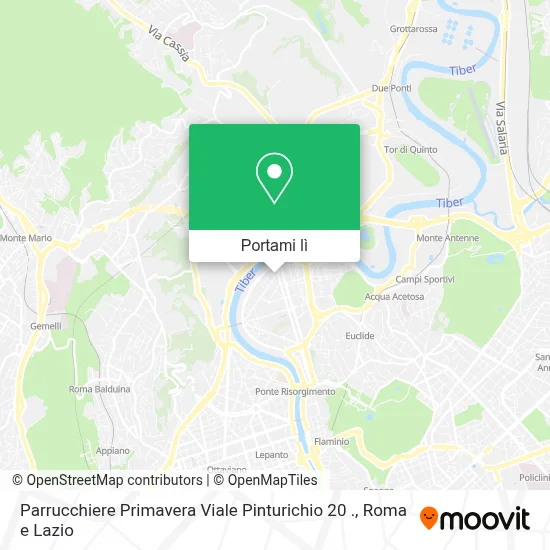 Mappa Parrucchiere Primavera  Viale Pinturichio 20 .