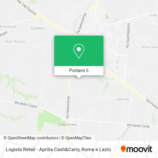 Mappa Logista Retail - Aprilia Cash&Carry