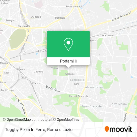 Mappa Tegghy Pizza In Ferro
