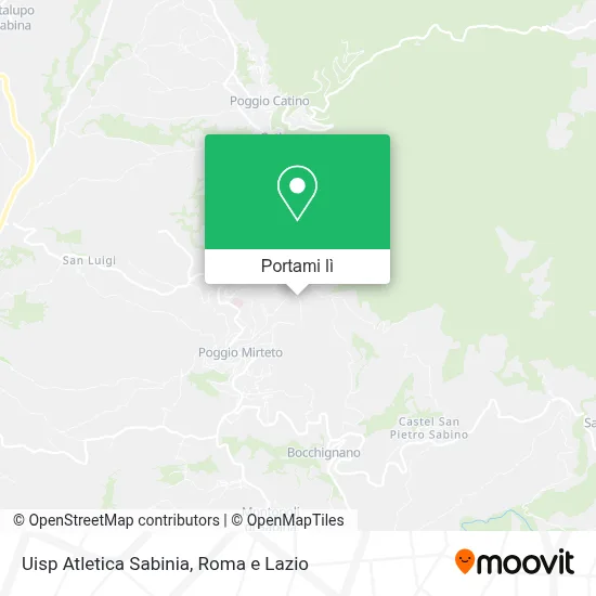Mappa Uisp Atletica Sabinia