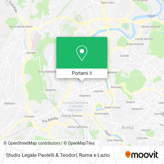 Mappa Studio Legale Paolelli & Teodori