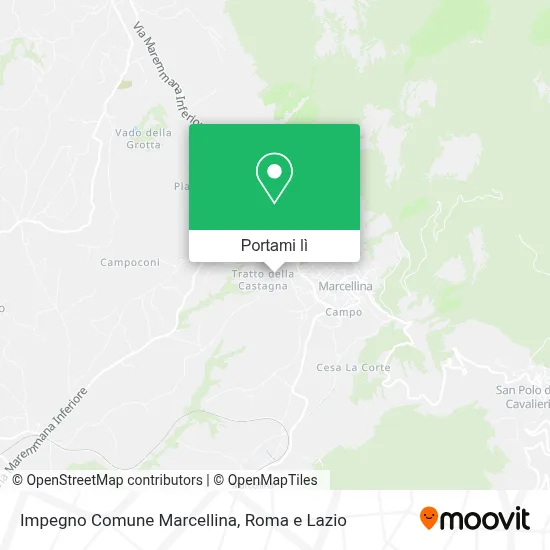 Mappa Impegno Comune Marcellina