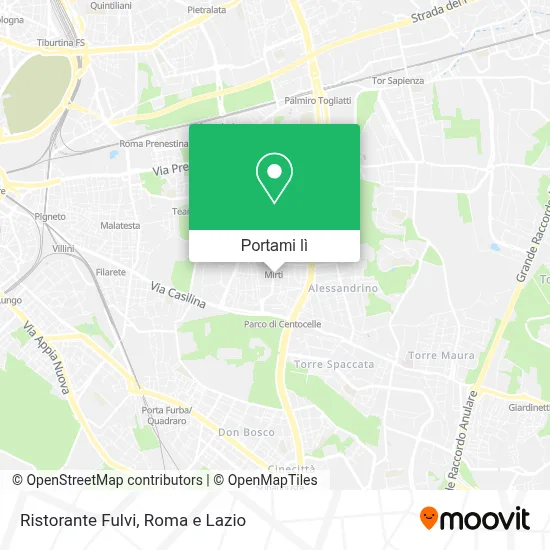 Mappa Ristorante Fulvi