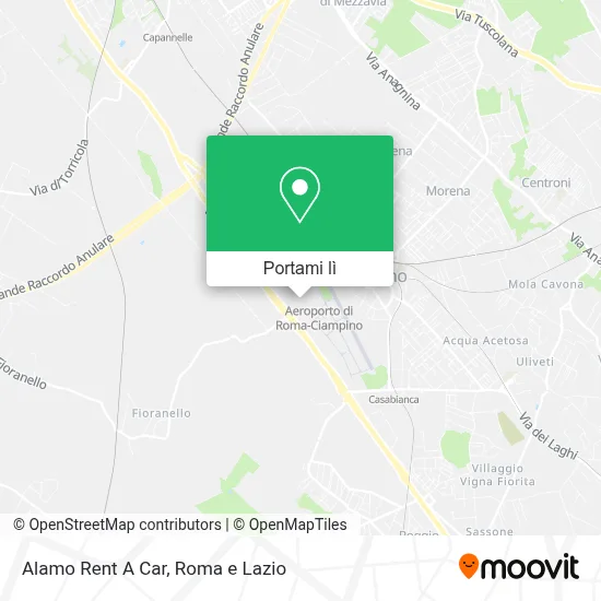 Mappa Alamo Rent A Car