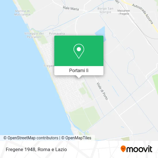 Mappa Fregene 1948