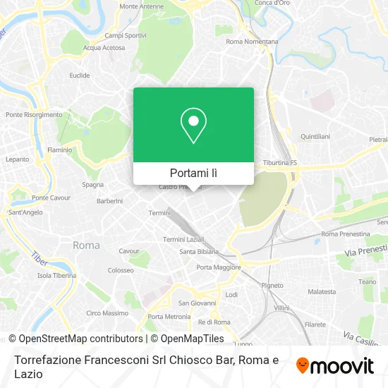 Mappa Torrefazione Francesconi Srl Chiosco Bar