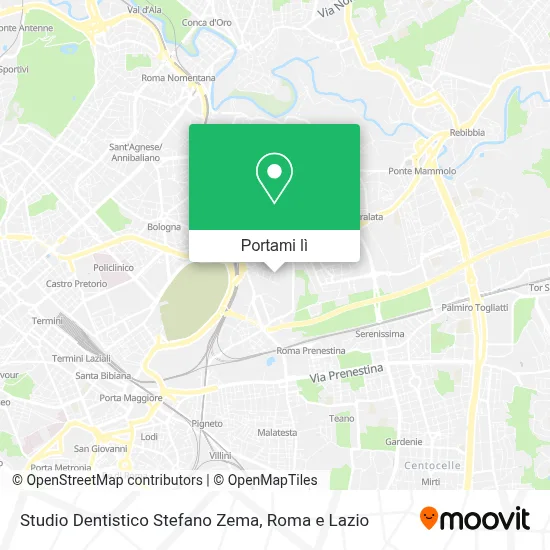 Mappa Studio Dentistico Stefano Zema
