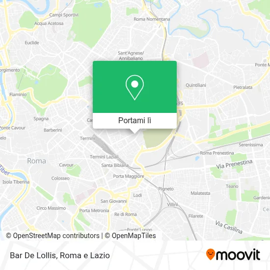 Mappa Bar De Lollis