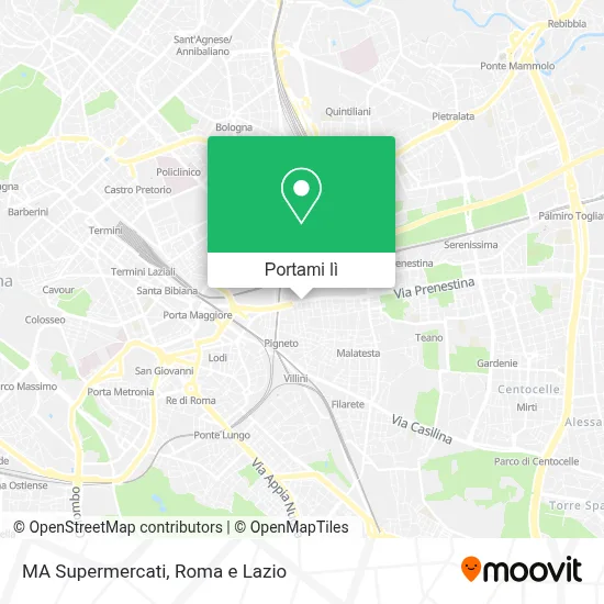 Mappa MA Supermercati