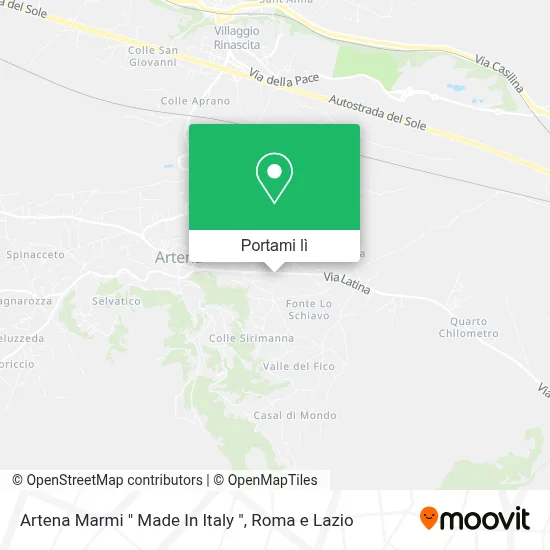 Mappa Artena Marmi " Made In Italy "