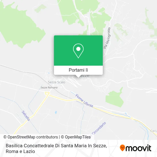 Mappa Basilica Concattedrale Di Santa Maria In Sezze