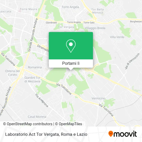 Mappa Laboratorio Act Tor Vergata