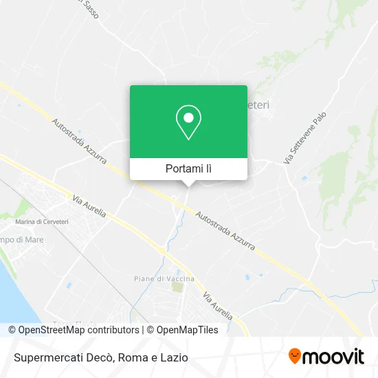 Mappa Supermercati Decò