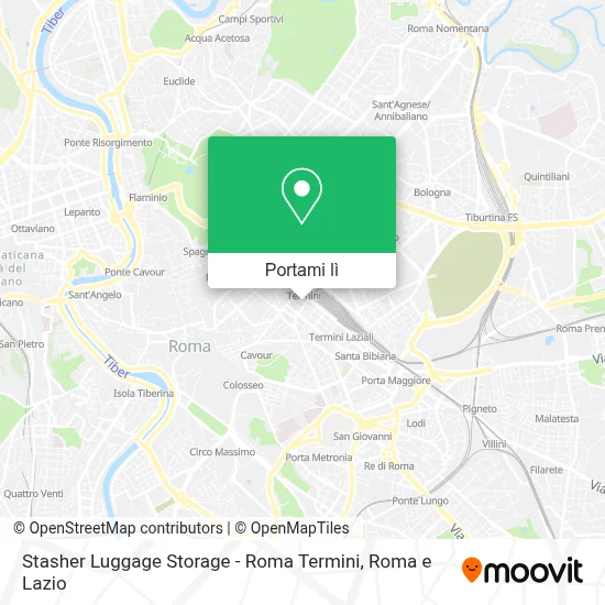Mappa Stasher Luggage Storage - Roma Termini