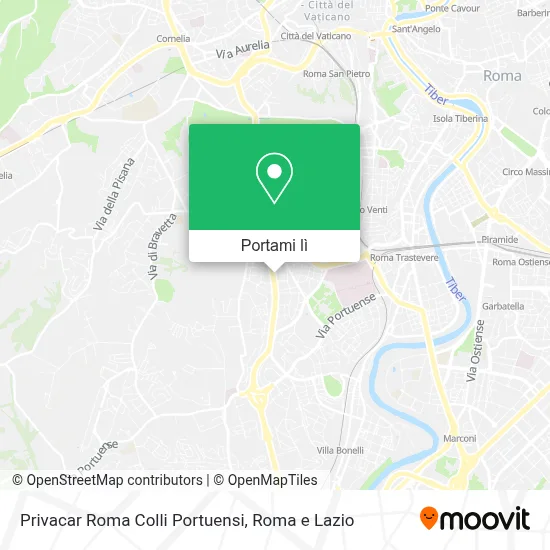 Mappa Privacar Roma Colli Portuensi