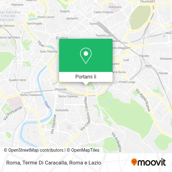 Mappa Roma, Terme Di Caracalla