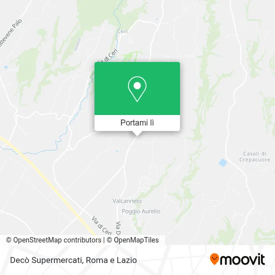 Mappa Decò Supermercati