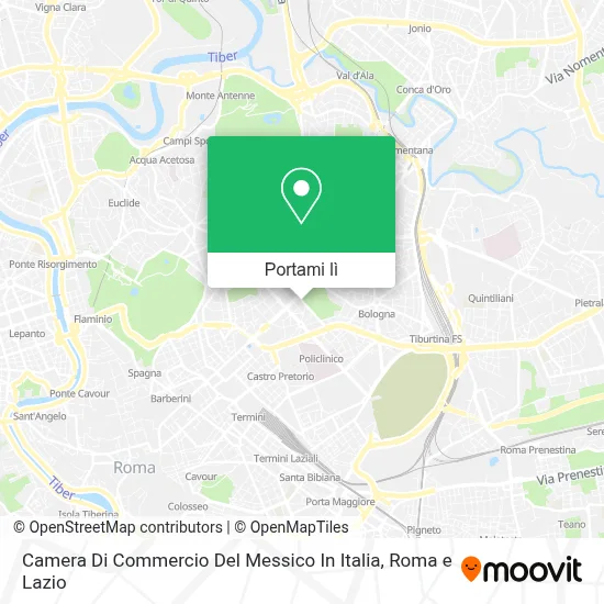 Mappa Camera Di Commercio Del Messico In Italia