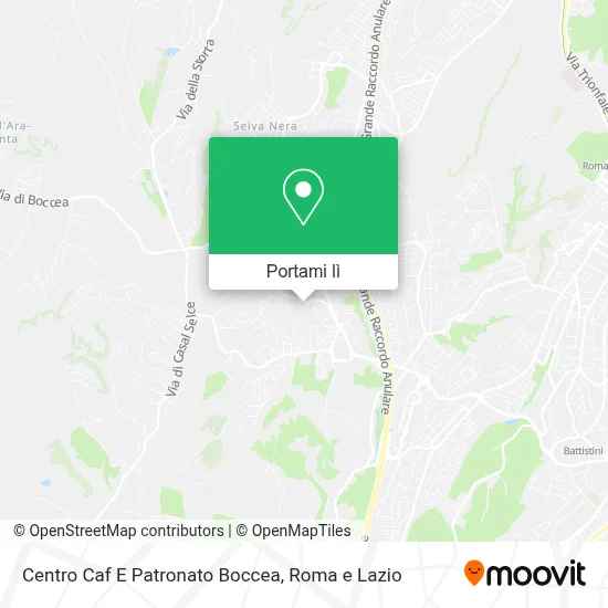 Mappa Centro Caf E Patronato Boccea