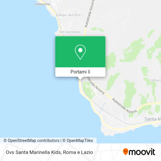 Mappa Ovs Santa Marinella Kids