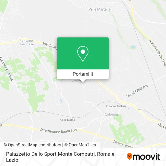 Mappa Palazzetto Dello Sport Monte Compatri