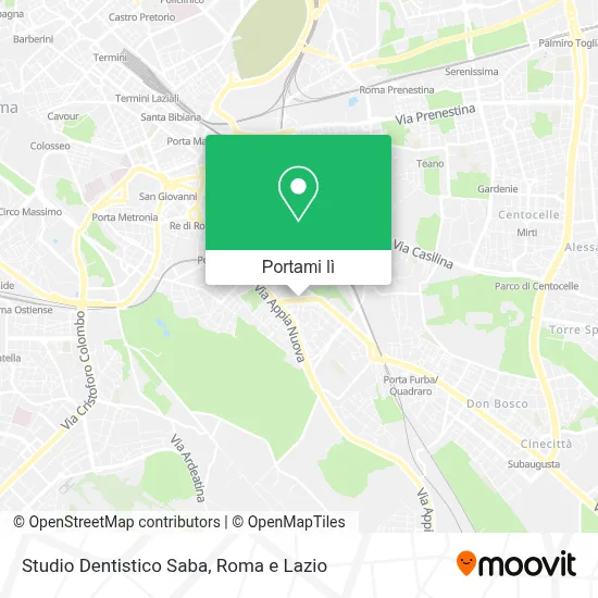 Mappa Studio Dentistico Saba