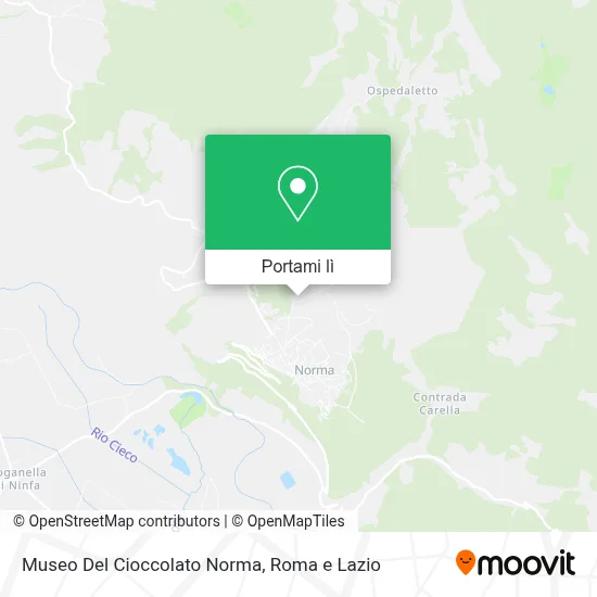 Mappa Museo Del Cioccolato Norma