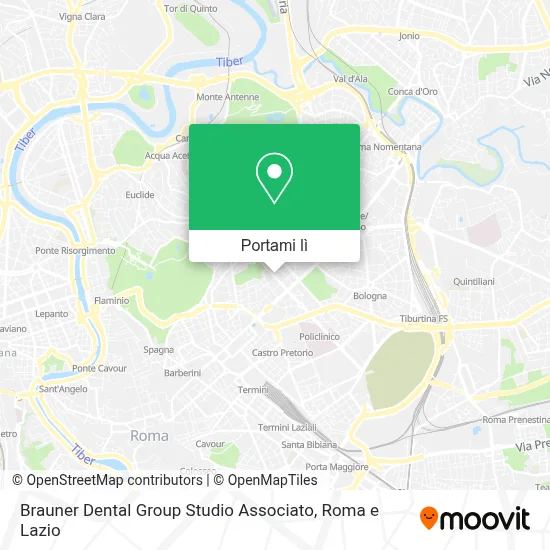 Mappa Brauner Dental Group Studio Associato