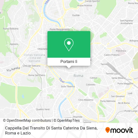 Mappa Cappella Del Transito Di Santa Caterina Da Siena