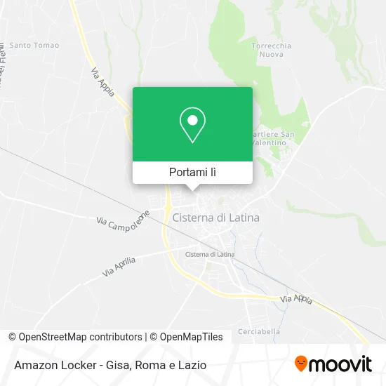 Mappa Amazon Locker - Gisa