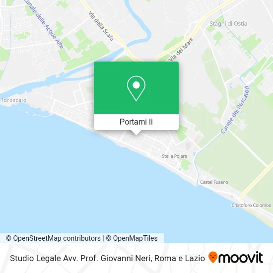Mappa Studio Legale Avv. Prof. Giovanni Neri