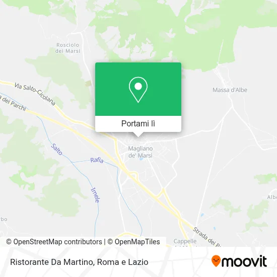 Mappa Ristorante Da Martino