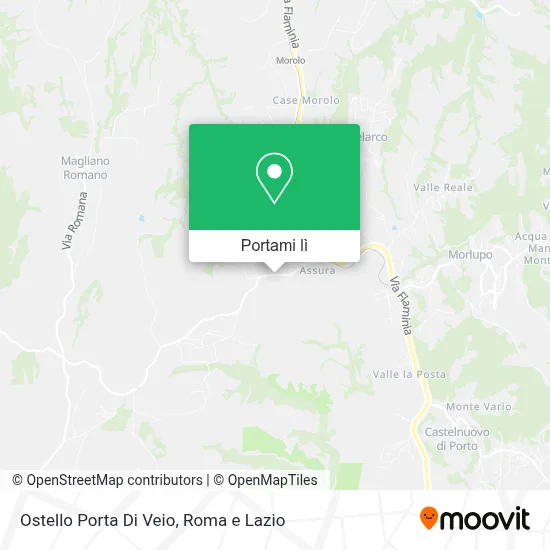 Mappa Ostello Porta Di Veio
