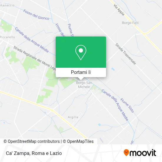 Mappa Ca' Zampa