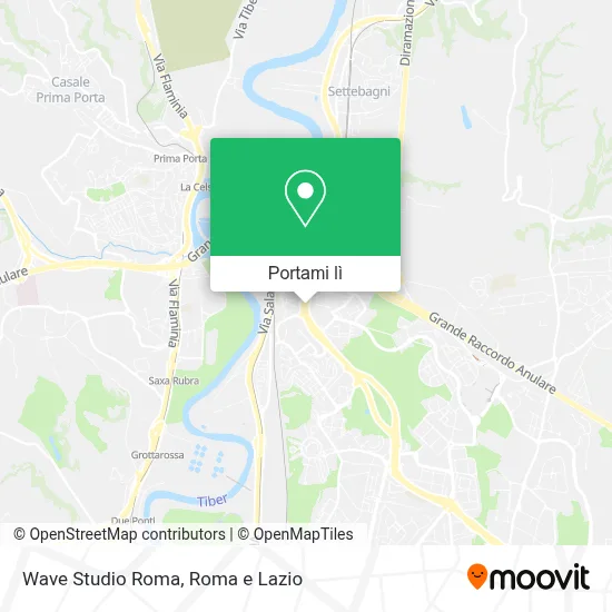 Mappa Wave Studio Roma