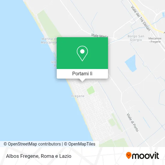 Mappa Albos Fregene