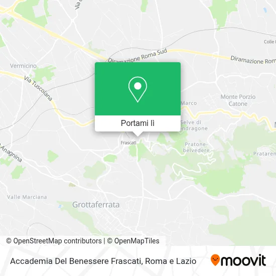 Mappa Accademia Del Benessere Frascati