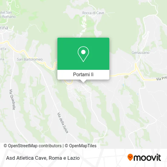 Mappa Asd Atletica Cave
