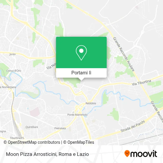 Mappa Moon Pizza Arrosticini