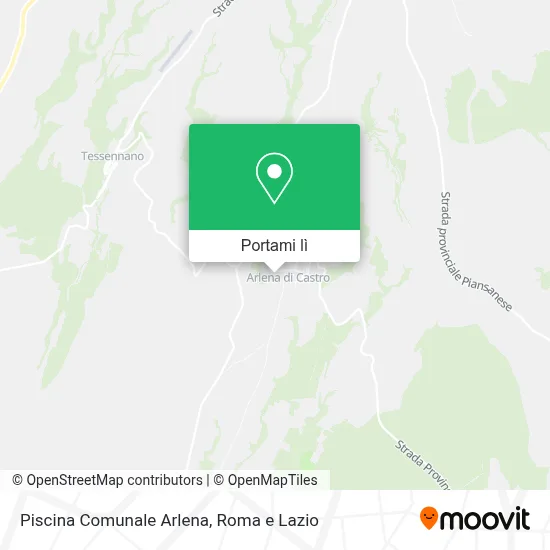 Mappa Piscina Comunale Arlena