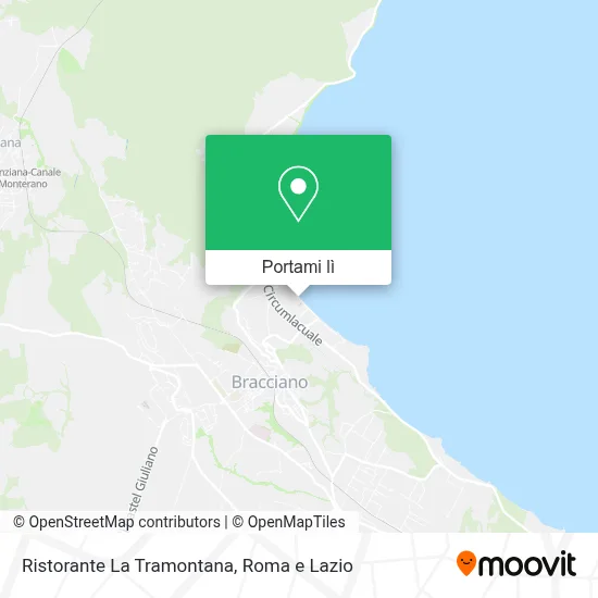 Mappa Ristorante La Tramontana