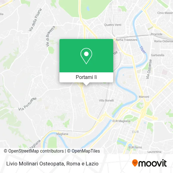 Mappa Livio Molinari Osteopata