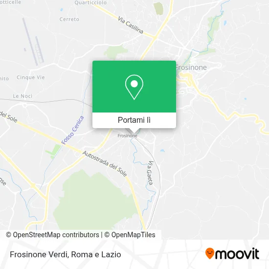 Mappa Frosinone Verdi