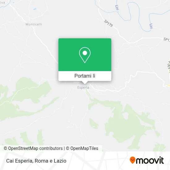 Mappa Cai Esperia