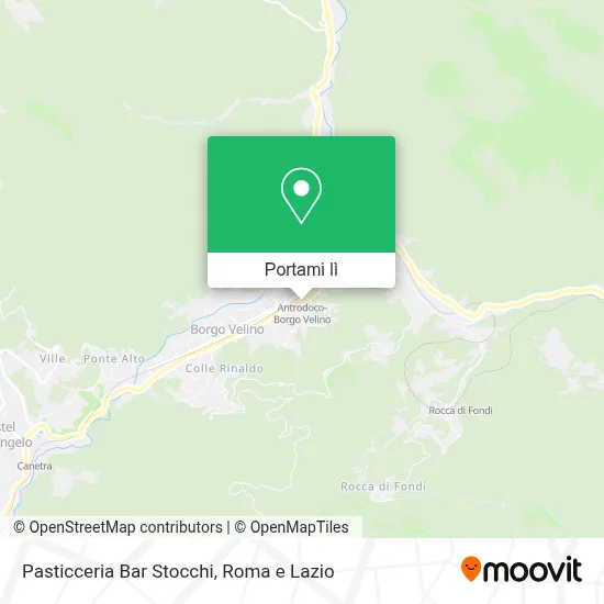 Mappa Pasticceria Bar Stocchi