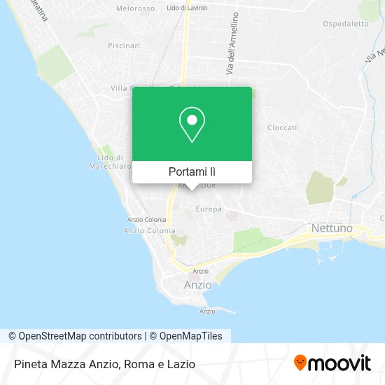 Mappa Pineta Mazza Anzio