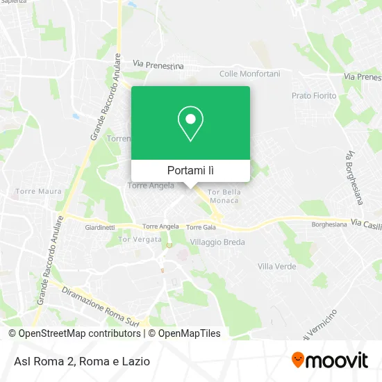 Mappa Asl Roma 2