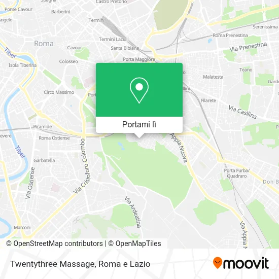 Mappa Twentythree Massage