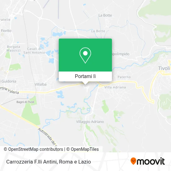Mappa Carrozzeria F.lli Antini