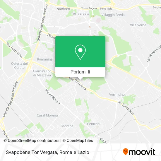 Mappa Svapobene Tor Vergata
